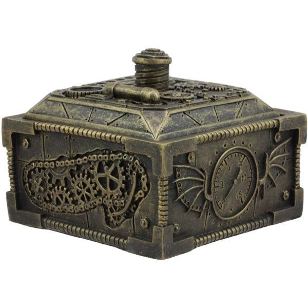 Trinx Anusca Steampunk Time Machine Jewelry Box Sculpture Wayfair